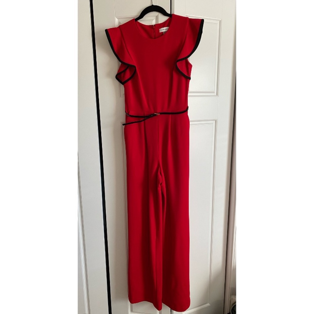 NWOT Calvin Klein Red Business Jumpsuit